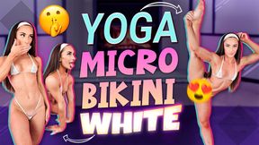 White Microbikini Hot Yoga - Hannahjames710