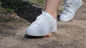 Jam Doughnuts and Plushie Crush in White Sneakers
