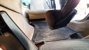 First Time Driving BMW Guess Boots Under Pedal and Side View