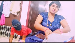 Indian wife cheating sex desi bhabi cheating husbend, fucking  husbend&#039;s small brother big dick.