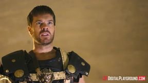 Cosplay anal fuck with medival soldier and cock hungry slut who like it rough