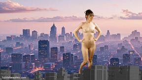 Science made woman grow big and destroy the world