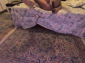 reverse cowgirl in my sexy green sandals