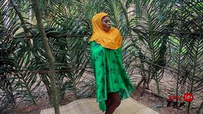 pregnant muslim ebony gets solo masturbation