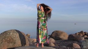 norma a enjoys a sensual masturbation in a baltic evening