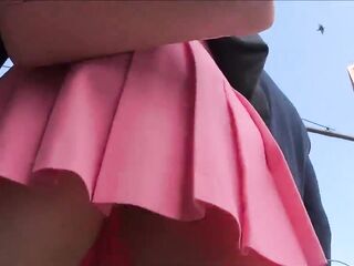 Candid street upskirt