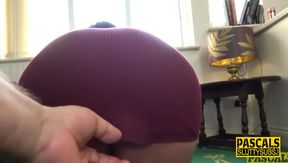 Fetish throating milf gets anally pounded