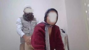 Turkish MILF in hijab fucks with her bearded husband in a sensual way