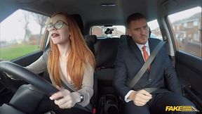 Pretty Redhead PAWG Ella Hughes Wants To Try Her Instructor's Cock Much More Than Pass the Exam