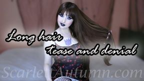 Long hair tease and denial - WMV HD 1080p