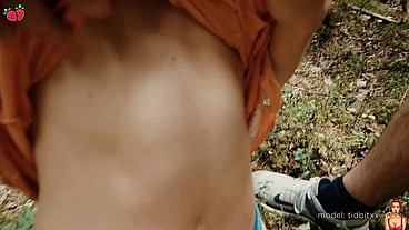 Forest Quickie with Horny Teen - Public Sex LONG