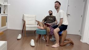 Two types of foot odor and stinky feet - Feet Vini and Theo - Foot size 15 and 12
