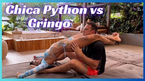 Daytime Wrestling Between the Ultra Flexible Chica Python and Kevin