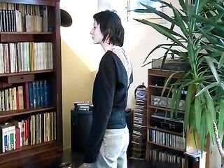 CMNF - Cute French beauty nude spanked en punished