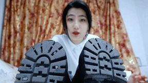 Humiliating slave clean up my stinky shoes POV YC-XY-21101902