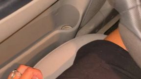 Israeli Young Princess Legs In Her Car