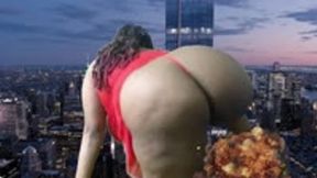 giantess special effect - Giantess MXDominion Twerks Around the City, female domination, ass fetish, goddess worship 4k