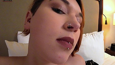 Kat Knife️ nude in bed with a few fingers