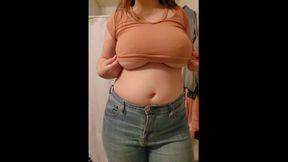 Bouncing First Trimester Pregnant Engorged Swollen Tits