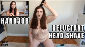 Handjob Reluctant Head Shave MP4