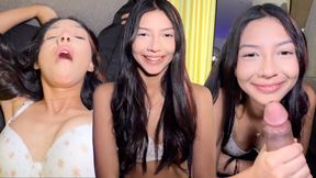 Skinny 18yo model lies to me saying she knows how to fuck but she's a virgin!
