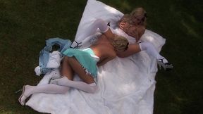 michelle thorne and stacy saran look a lot alike and in this mirror mirror sex video it s...