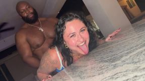Post-Lions-Game Backyard BBC Cleanup: Cuckold Cum Dousing