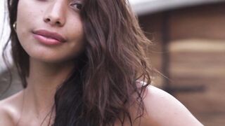 Bombastic skinny Mexican beauty stripped
