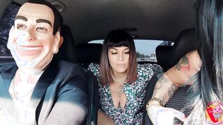 Ladymuffin And Tommy A Canaglia into macchina con Diana Zilli