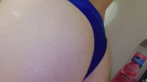 Soaped up football slut