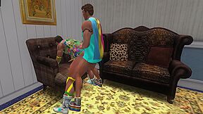 Luck Goes To The Barber To Get His Look Done. Petter Gets Horny When He Sees Lucks New Body