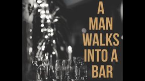 Caged Man Submission to Dominant Female at Public Bar with Explicit Sounds
