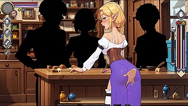 NPC Tales The shopkeeper [ Hentai Game ] Ep.1 fucking the shop keeper lady in front of the customers !