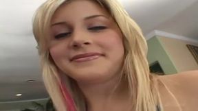 Blonde teen Lacie Heart got screwed on the sofa