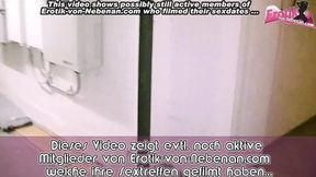 Standing POV homemade butt&#x1F351;-sex with German black teen