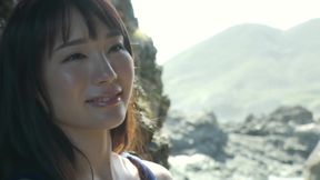 Hairy Brunette Jav Babe Spanks Off Al Fresco