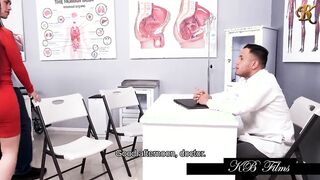 Huge Titted wifey Sex with her Doctor into front of her Hubby