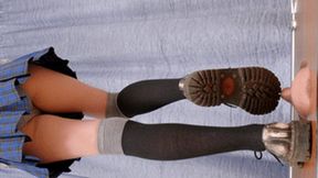 18 yo anime girl tramples my floor-face with Doc Martens shoes (part 4 of 12), flo009x 1080p