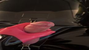 Horny rubber gimp