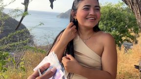 Stunning Stray Takes Cheating Honeymoon Adventure For Cash