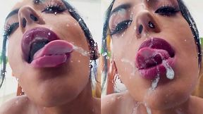 Latina with Huge Tits Katrina Moreno Gets Sloppy with Spit!