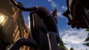 draenei grinding on a pole in broad daylight - warcraft porn parody