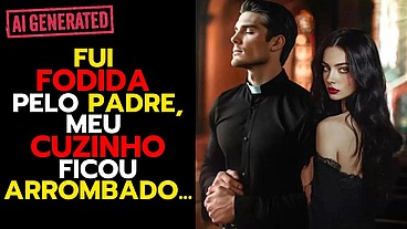 O Padre Consertou meu Carro e Eu Dei Minha Buceta e Meu Cuzinho pra Ele Foder Forte...