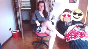 masturbation with objects for your dirty secretary