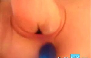 Intense self fisting session