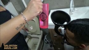 Funnel Slave (Spitting and Toilet Slave)) by Mistress Beh # HD WMV - Girls Fetish Br