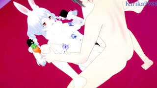 Usada Pekora and I have intense sex at a love hotel. - Hololive VTuber Hentai