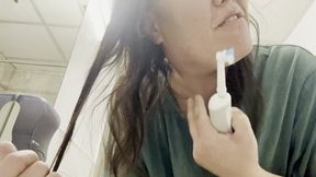 My lymph node is huge! Tooth brushing April 2 2025