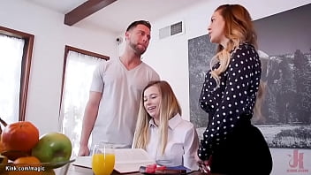 Stepson Seth's sexy stepmom Cherie DeVille gets banged by Carolina Sweets in wild college reunion gangbang