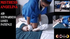 AIR STEWARDESS destroys rude room service (480p)